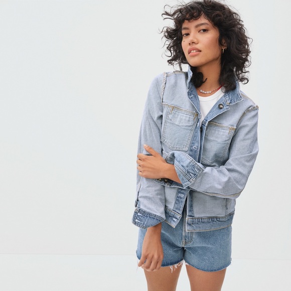 Everlane The Way-High Jean Short - Picture 3 of 10